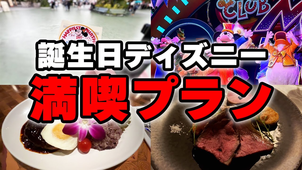 最高の誕生日ディズニーを過ごす方法！オススメのレストランの紹介も【vlog】