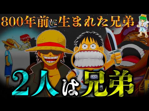 【ONE PIECE】800年前に生まれたロジャー&ルフィ...2人は兄弟でトキトキの実で現代にやってきたのか...※考察&ネタバレ注意