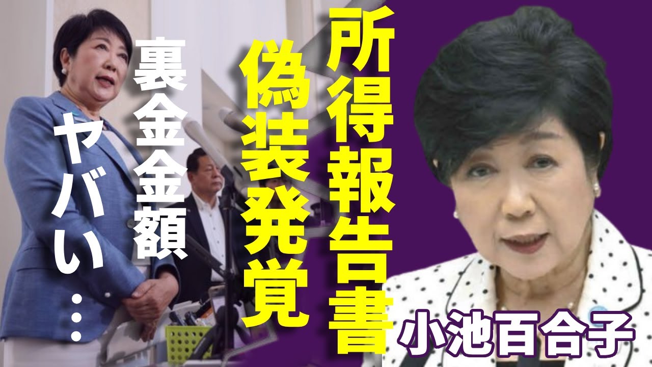小池百合子の所得報告書が意外に公開...従来の半額の記載内容に隠された裏金のヤバい金額に一同驚愕！「緑のタヌキ」と呼ばれる女性政治家が政治資金パーティーを辞めない本当の理由に言葉を失う...