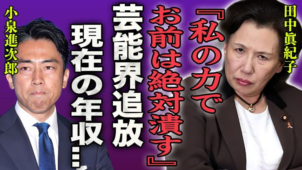 田中眞紀子が一刀両断した小泉進次郎に言い放った本音…激怒した理由に驚きを隠せない…！『絶対にならせないよ！』自民党の大御所たちがこぞって進次郎を推す理由に言葉を失う…！