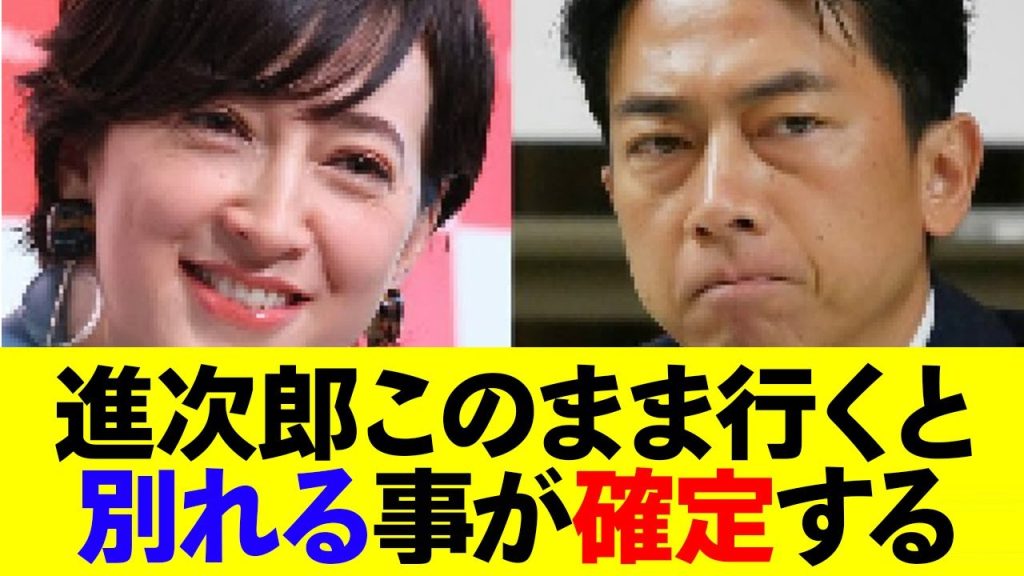 【小泉進次郎】このまま行くと別れる事が確定する…