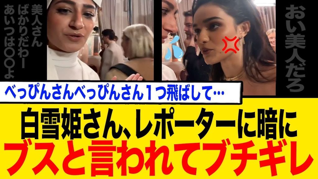 白雪姫さん、ブスと暗に言われてキレる。【別嬪さん、別嬪さんひとつ飛ばして…】