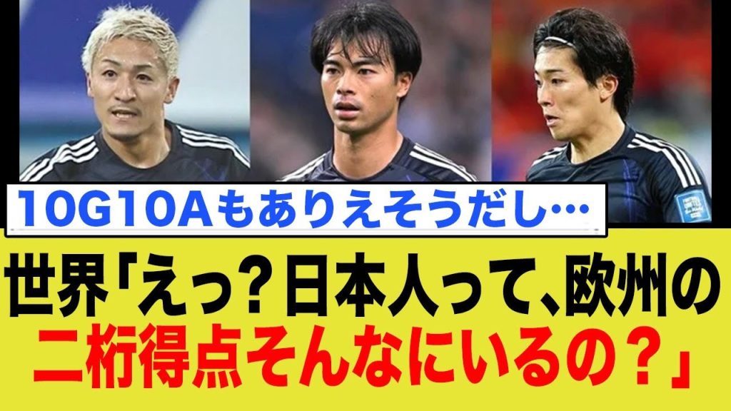 世界「えっ？日本人って、欧州の二桁得点そんなにいるの？」