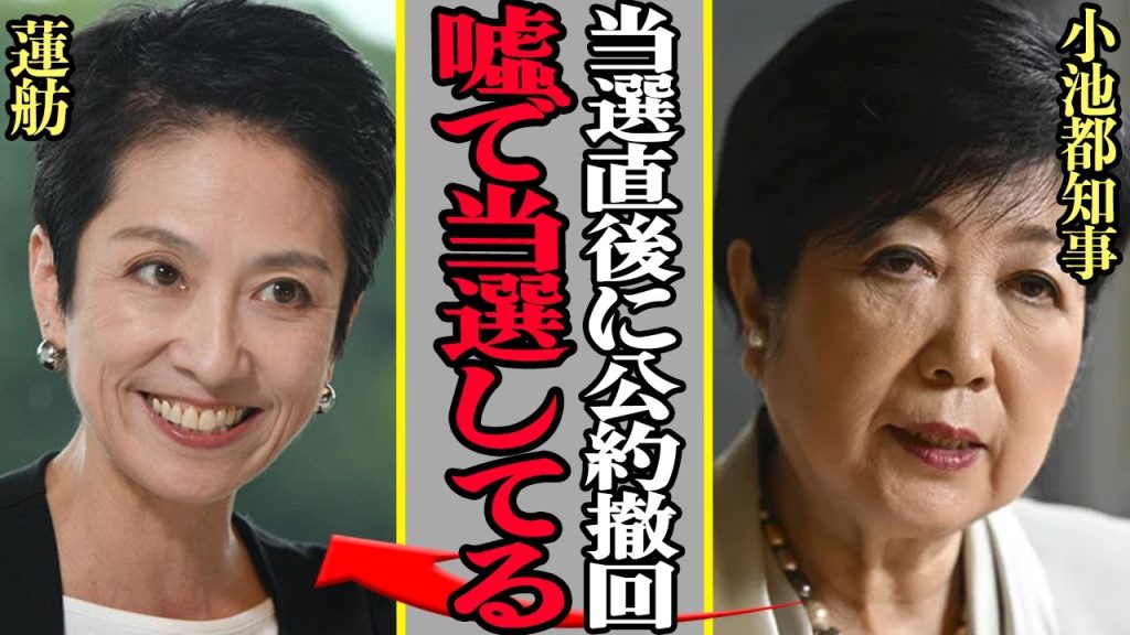 蓮舫が参院選で当選から”即公約撤回”…国民に嘘をつき票を集めた悪質すぎる実態に言葉を失う【芸能】