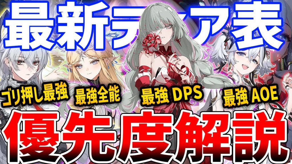 【鳴潮】v2.5最新ティア表！フローヴァが強すぎる、ザンニー・カルテジア・ツバキ・カルロッタで比較検証【Wuthering Waves】#鳴潮 #鳴潮RALLY