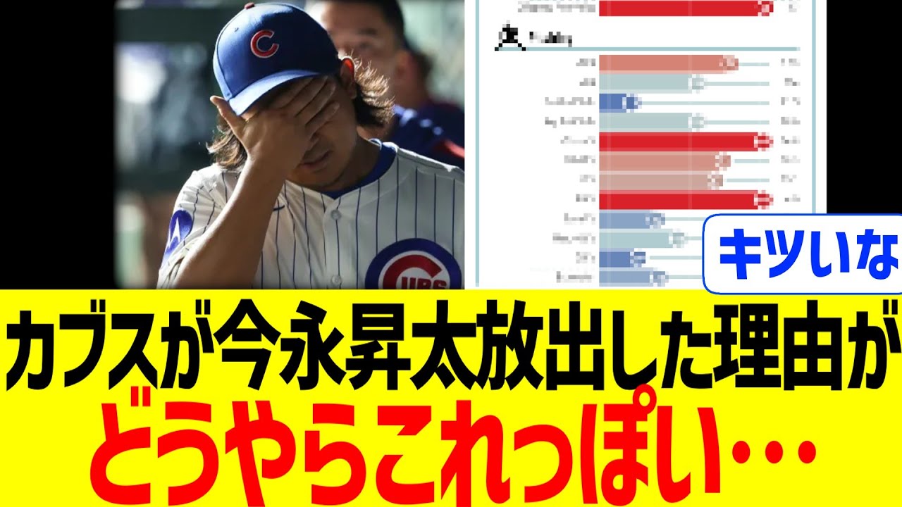 カブスが今永昇太をFA放出した理由がどうやらこれっぽい…！！