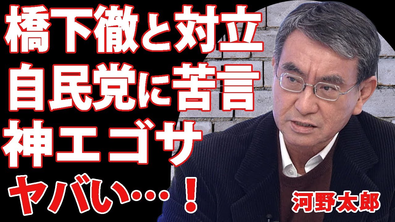 河野太郎が橋下徹と対立！『相当やばいね』と思わず本音を吐露した政策内容に言葉を失う…実務派政治家が豹変した姿に驚きを隠せない！【芸能/政治】