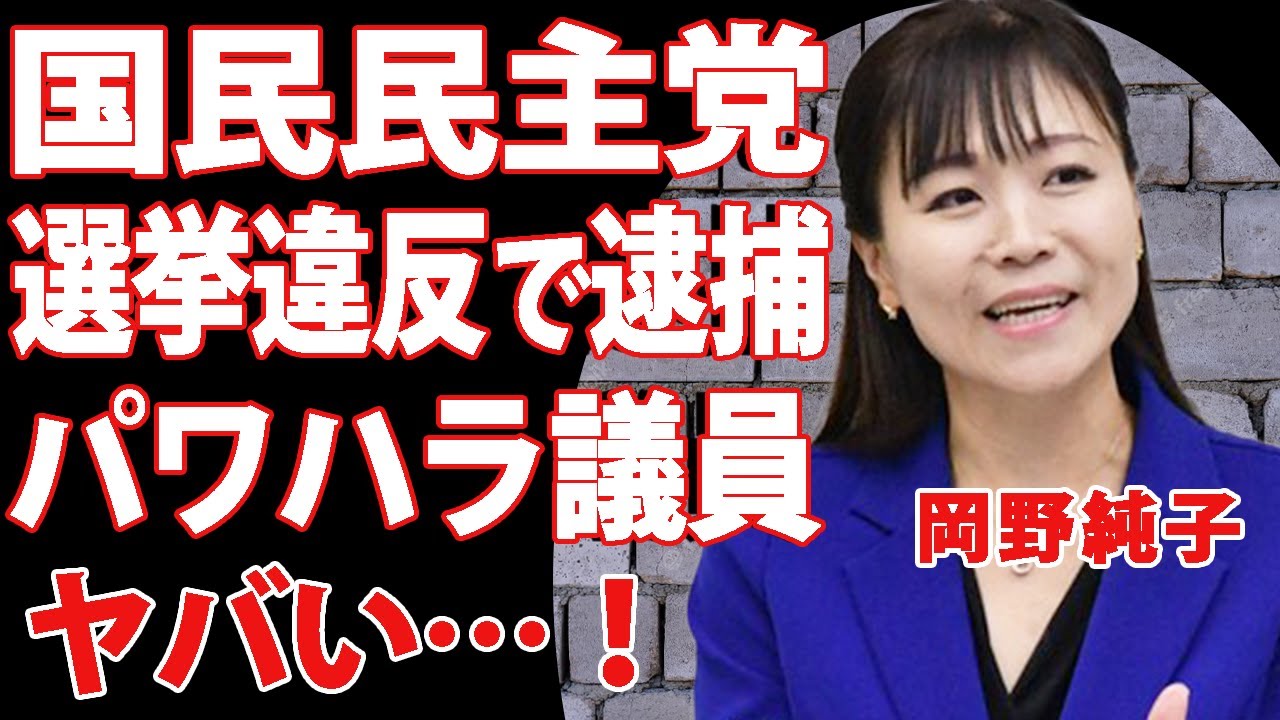 岡野純子が公選法違反で逮捕された真相！国民民主党の衆議院として活躍する彼女が行った不正内容がグロすぎる…パワハラ議員としても名を馳せていた実態に驚きを隠せない！【政治】