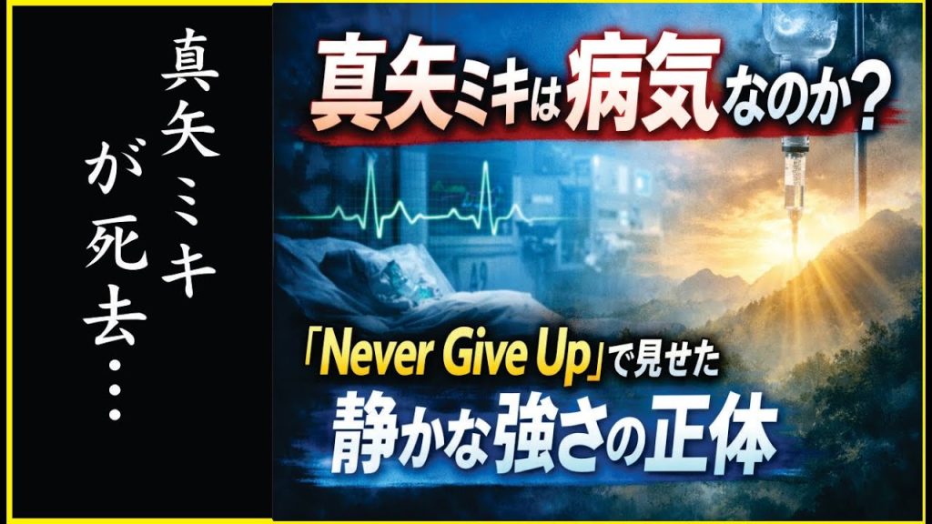 真矢ミキは病気なのか？｜「Never Give Up」で見せた静かな強さの正体