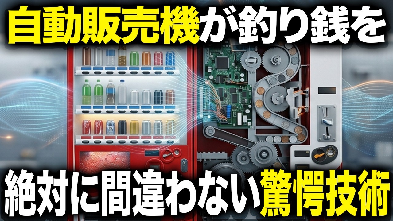 【衝撃】自販機が硬貨を見抜く驚異の技術
