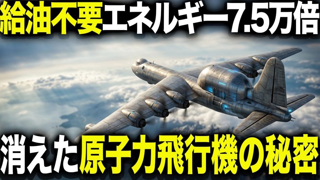 放射能を撒き散らしながら飛行！？120億ドルの原子力飛行機計画の全貌
