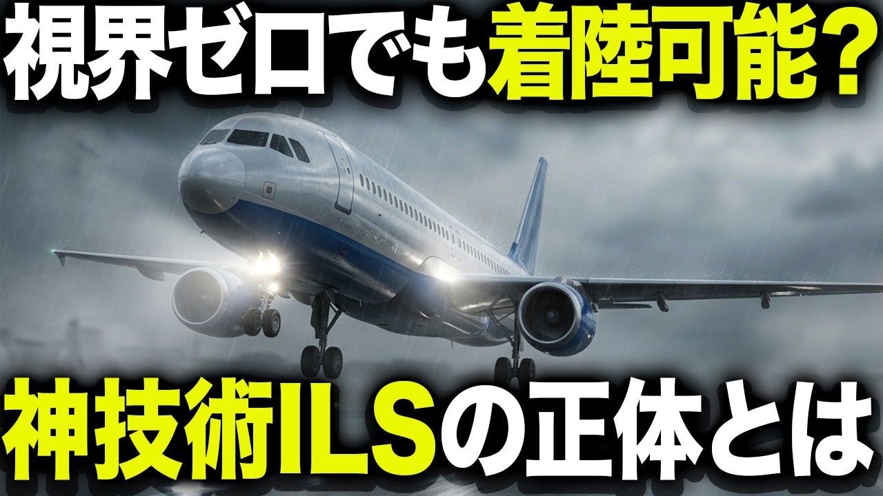 【航空工学】なぜ飛行機は視界ゼロで完璧に着陸できるのか？80年前に生まれた神技術の正体