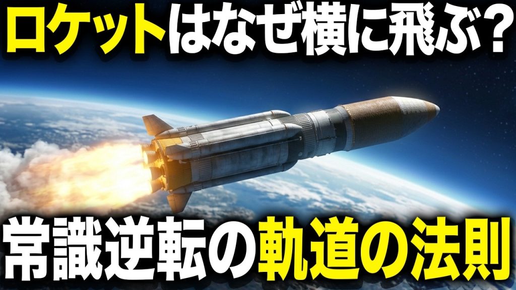 なぜロケットは途中で横に曲がるのか？実はこれが宇宙へ行く最短ルートだった理由